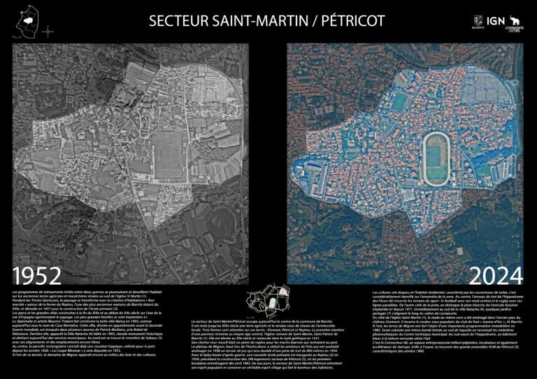 Biarritz - evolution territoire - exposition - Saint-Martin Petricot - urbanisme - IGN - Le pachyderme culturel