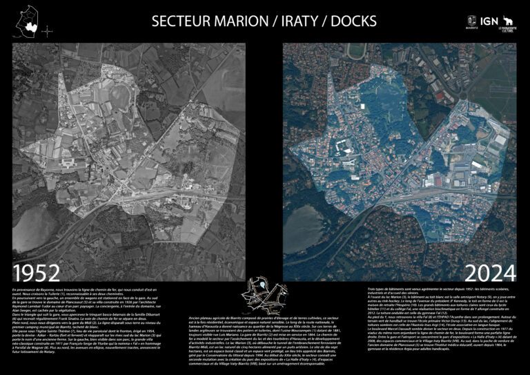 Biarritz - evolution territoire - exposition - Marion Iraty - urbanisme - IGN - Le pachyderme culturel