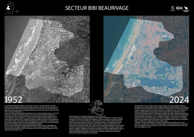 Biarritz - evolution territoire - exposition - Bibi beaurivage - urbanisme - IGN - Le pachyderme culturel