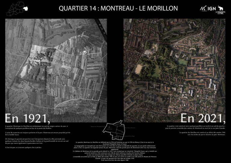 Evolution territoire - Montreuil - 93 - urbanisme - IGN - Pachyderme culturel - photographie - aérienne - géographie - histoire -Montreuil-Montreau-Morillon